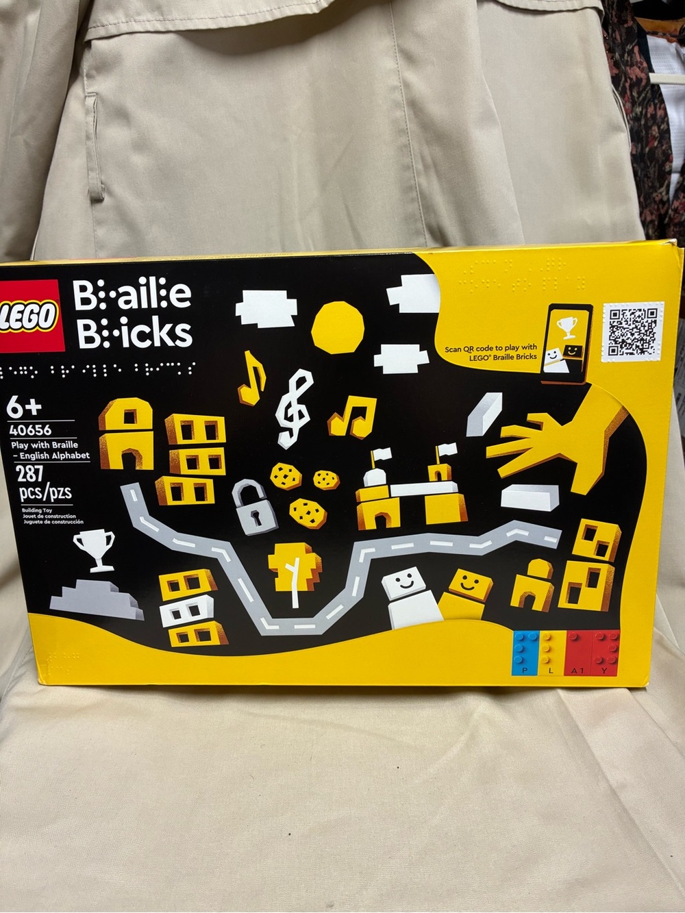 NIB Lego Braille Bricks 40656 English Alphabet 287 Pc